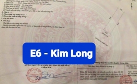 Bán đất E6 Kim Long - Hòa Minh - Liên Chiểu - Đà Nẵng.