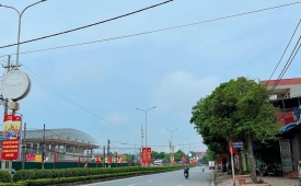 Bán lô góc 110m2,Phúc Thọ Hà Nội,ô tô vào đất ,view hồ điều hoà