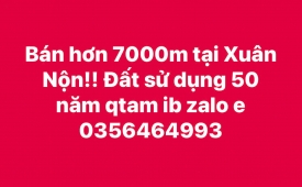 Xuân nộ 7000m2